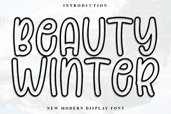 Beauty Winter Typeface for High-Impact Campaign Design