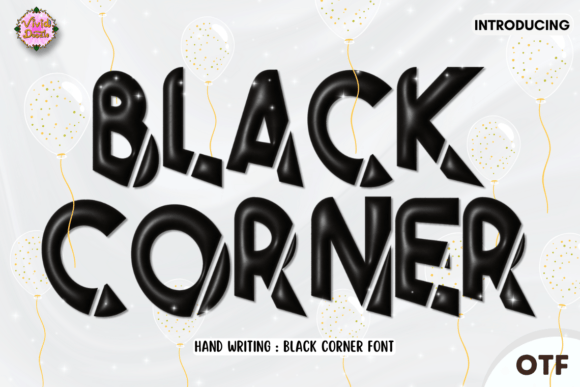 Black Corner Typeface for Modern Editorial Design
