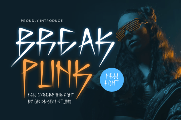 Break Punk: The Fun Display Font for Handmade Creators