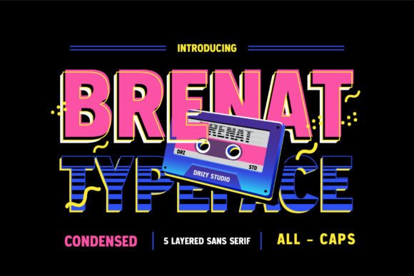 Brenat: A Modern Display Font for Editorial Design