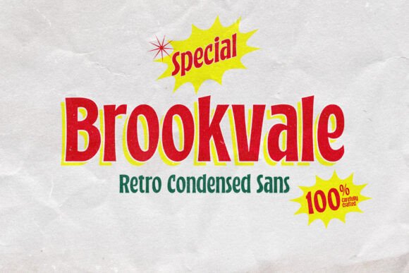 Brookvale: A Retro Condensed Typeface for Editorial Design