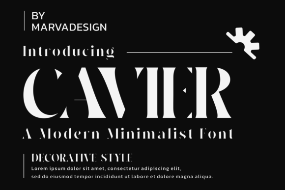 Cavier: The Sleek Display Font for Modern Branding