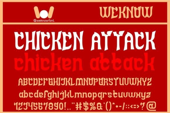 Chicken Attack: The Bold Typeface for Standout Branding