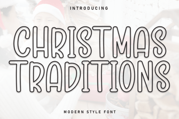 Christmas Traditions: A Handwritten Display Font for Festive Editorial Design