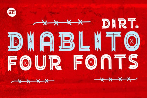 Diablito Dirt: A Playful Display Font for Creative Crafts