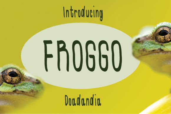 Froggo Typeface: The Magic Display Font for Handmade Brands
