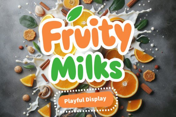 Fruity Milks: A Playful Typeface for Vibrant Brand Identity