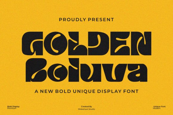 Golden Boluva: The Modern Display Typeface for Scroll-Stopping Branding