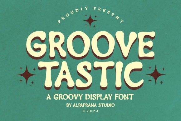 Groovetastic: A Modern Display Font for Trendy Editorial Design