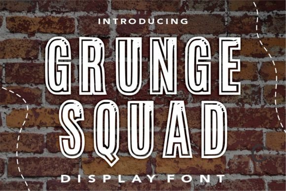 Grunge Squad: The Ultimate Display Typeface for Bold Branding