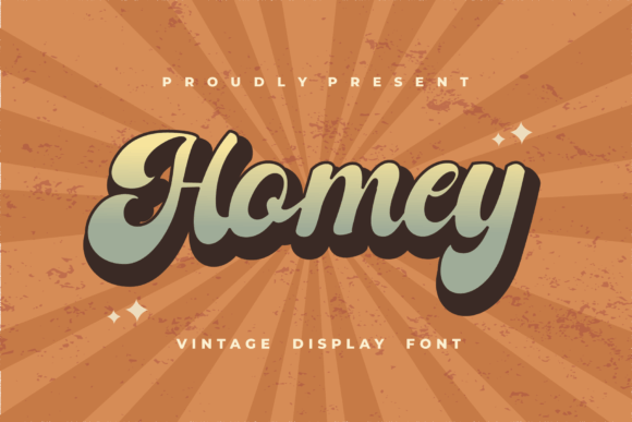 Homey: The Vintage Display Font for 70s-Inspired Campaigns