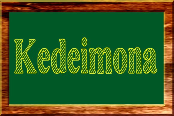 Kedeimona: The Ultimate Rustic Display Font for Creative Projects