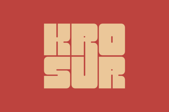 Krosur: The Bold Display Font for Handmade Branding