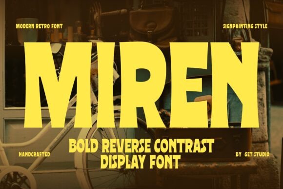 Miren: The Bold Display Font for Standout Branding