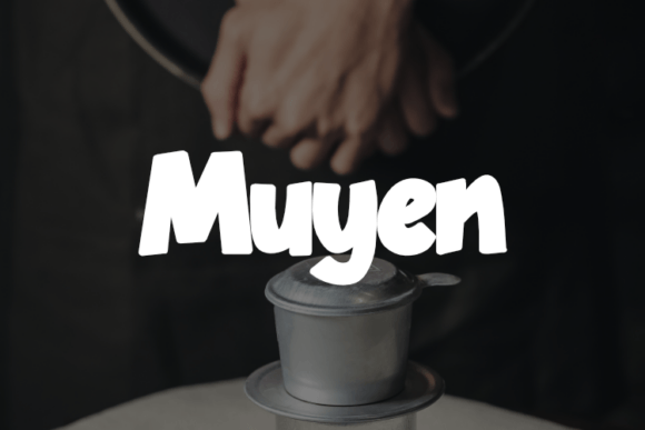 Muyen: A Charming Display Font for Creative Product Designers