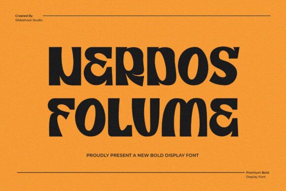 Nerdos Folume: The Modern Display Font for Bold Branding