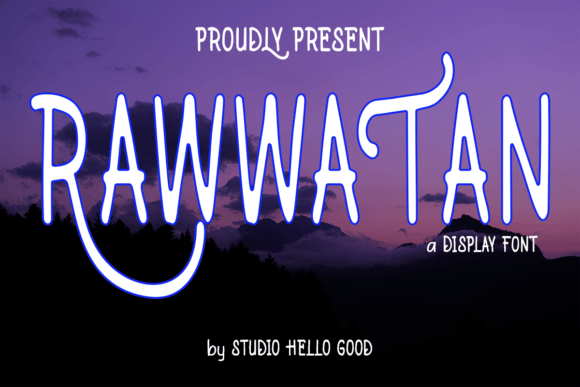 Rawwatan: A Captivating Display Font for Modern Branding