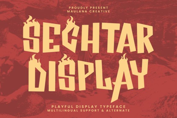 Sechtar: The Playful Display Typeface That Transforms Small Business Branding