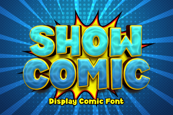 Show Comic: The Lively Display Font for Bold Brand Identity