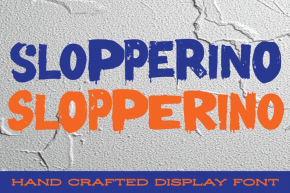Slopperino: The Bold Hand-Painted Font for Unique Branding