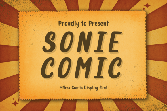 Sonie Comic: The Playful Display Typeface for Bold Campaigns