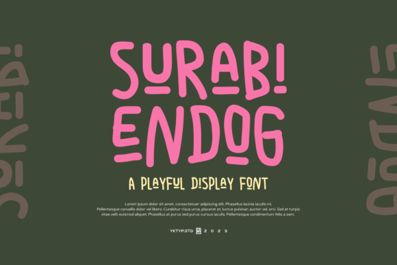Surabi Endog: A Fun Display Font for Modern Web Projects