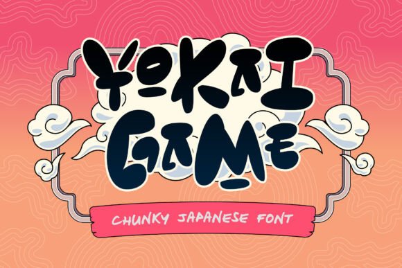 Yokai Game Typeface: Bold Japanese-Inspired Display Fonts for Brand Identity